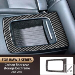 車リア収納ボックスフレームカーボン装飾トリム BMW 3シリーズ E90 E92 E93 M3 2ドア 2005-2013 カーアクセサリー 部品 カスタムパーツ アクセサリー