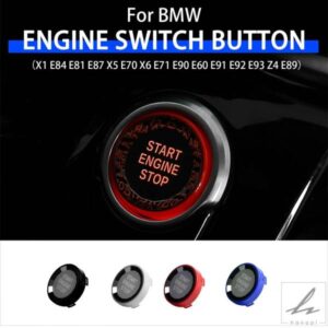車エンジンスタートストップスイッチボタンステッカー内装トリム BMW X1 E84 E81 E87 X5 E70 X6 E71 E90 E60 E91 E92 E93 Z4 E89用 部品 カスタムパーツ