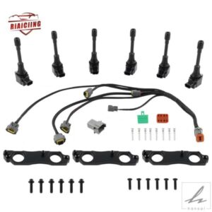 非VVTIプラチナレーシング1JZGTE / 2JZGTE R35 GT-Rスマートコイルコンバージョンキット自動車エンジンコンパートメントに適合 部品 カスタムパーツ