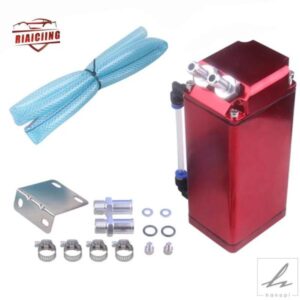 0.5L オイルキャッチ缶 高性能 レッド 車エンジンオイルキャッチャー 自動車アクセサリー 車/トラック/バス用交換部品 部品 カスタムパーツ アクセサリー