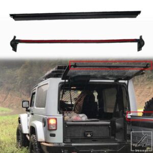 車ドアシールストリップ PVCプラスチックトリム ゴムシール付き JEEP WRANGLER JK 2007-2010 2011-2017 リアハッチリフトゲートシーラー用 部品 カスタムパ