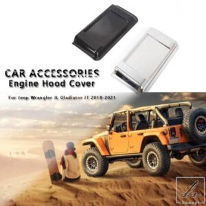 車用ボンネットベントスクープカバーデコレーションアウターABS製 ジープラングラー JL グラディエーター JT 2018-2021 エアアウトレットトリムアクセサリー