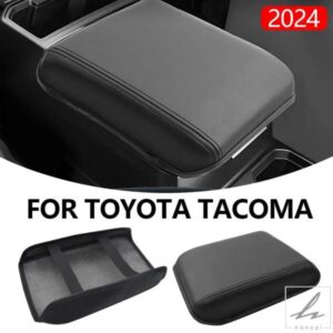車用アームレストカバー センターアームレストガード ブラック トヨタ タコマ 2024年式用 アクセサリー 自動車内装部品 部品 カスタムパーツ アクセサリー