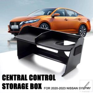日産セントラ 2020 - 24 センターコンソールオーガナイザートレイ 車用アームレストボックス 収納トレイインサート カーアクセサリー 部品 カスタムパーツ