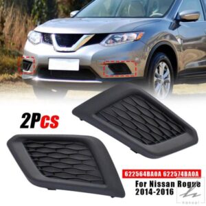 日産エクストレイル XTRAIL ROGUE 2014 2015 2016 用フォグランプカバー フォグランプカバー フレーム ヘッドライト グリル カーアクセサリー 部品 カスタム
