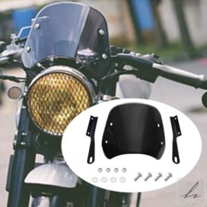 汎用 オートバイヘッドライト 風防 フェアリング 計器バイザー ガラスパネル ヤマハ 汎用 カフェレーサー用 部品 カスタムパーツ アクセサリー