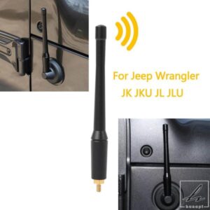 車用アンテナ AM FMラジオアンテナ JEEP WRANGLER TJ JL JK 1997-2023 2-4ドア用 汎用交換用メタル外装アクセサリー 部品 カスタムパーツ アクセサリー