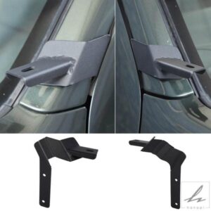 車用AピラーLEDワークランプライトバーマウントブラケットスタンドサポートホルダー スズキジムニー 2007-2017用 自動車外装アクセサリー 部品 カスタムパー