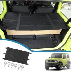 車用リアトランク収納バッグ ネットオーガナイザー カーテンカバー スズキ ジムニー JB64 JB74 2019-2024年式対応 収納整理 内装アクセサリー 部品 カスタム
