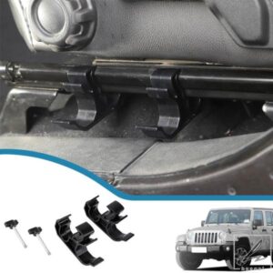 車用フロントシート懐中電灯ホルダーブラケットマウントスタンド JEEP WRANGLER JL GLADIATOR JT 4ドア 2018-2025用 自動車内装アクセサリー 部品 カスタム