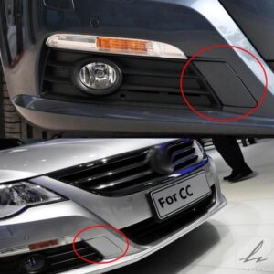 新型REFLEX シルバーホワイト フロントバンパー 牽引フック アイカバー トリムキャップ VW PASSAT CC 2008 - 12 3C8807241 3C8 807 241 部品 カスタムパーツ