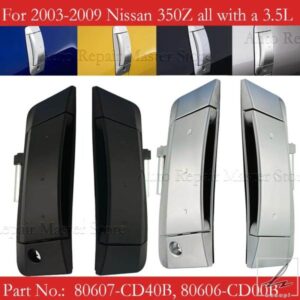 日産 350Z 2003 - 09 80606-CD00B 80607-CD40B 80606-CD01E 用外装外側左右ドアハンドル 部品 カスタムパーツ アクセサリー