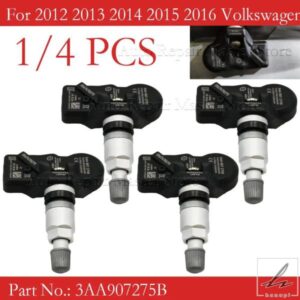 1/4個 433MHZ タイヤエア圧センサー 3AA907275F VW TIGUAN VW CC PASSAT CC TPMSセンサー 3AA907275B 3AA907275D 3AA907275用 部品 カスタムパーツ