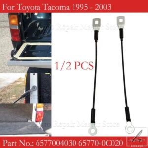1/2 PCS テールゲート トランク アクセサリー テールゲート プルコード ケーブル トヨタ タコマ 1995-2003 65770-040306577004030 に適合 部品 カスタムパー
