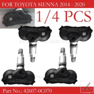 1/4個 42607-0C070 トヨタ シエナ 2014 - 2020 タイヤ圧力センサー 315MHZ タイヤ圧力センサー TPMSセンサー 部品 カスタムパーツ アクセサリー