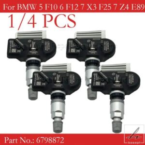 1/4個 6798872 BMW 5 F10 6 F12 7 X3 F25 7 Z4 E89 MINI ロードスター R59 ROOLS ROYCE GHOST TPMS タイヤエア圧センサー 433MHZ 部品 カスタムパーツ