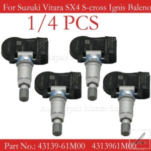 1/4個 車用 スズキ ビターラ SX4 S-クロス イグニス バレーノ スイフト ジミー TPMS タイヤエア圧センサー 43139-61M00 4313961M00 部品 カスタムパーツ