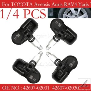 1/4個 42607-02030 TPMS タイヤエア圧センサー トヨタ アベンシス オーリス RAV4 ヤリス ヴェルソ レクサス LC LS LX アルファード プリウス 433MHZ用 部品
