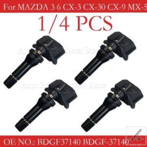 1/4PCS BDGF37140 BDGF-37140タイヤ圧力センサー 315MHZ MAZDA 3 MAZDA 6 MAZDA CX-30 MAZDA CX-9 MAZDA MX-5 TPMSセンサー用 部品 カスタムパーツ