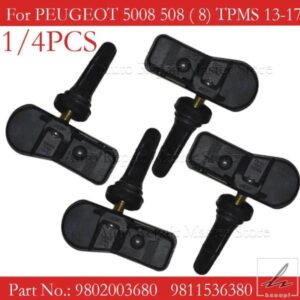 1/4個 TPMS タイヤエア圧モニターセンサー シトロエン DS4 DS5 C4 C5 プジョー 207 301 308 408 508 3008 9802003680 9811536380 部品 カスタムパーツ