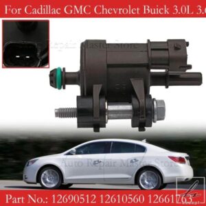 12690512 12610560 車用蒸気キャニスターパージバルブソレノイド キャデラック GMC シボレー ビュイック 3.0L 3.6L V6モデルに適合 交換用 部品 カスタムパ