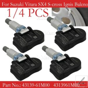 1/4PCS 4PCS タイヤエア圧センサー スズキ ビターラ SX4 S-クロス イグニス バレーノ スイフト ジミー 43139-61M00 4313961M00 43130-61M00用 部品 カスタム