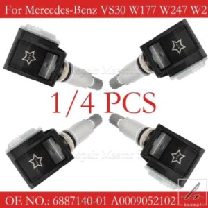 1/4個 メルセデスベンツ VS30 W177 W247 W213 BMW G30 G20 TPMS タイヤエア圧センサー 433MHZ A0009052102 6887140-01 36106887147 部品 カスタムパーツ