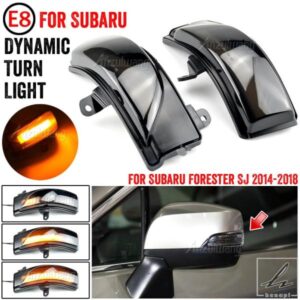 新型LEDダイナミックブリンカー 2Xミラーウィンカーライト スバル フォレスター 2014-2018 アウトバック 2012-2017 クロストレック インプレッサ レガシー用