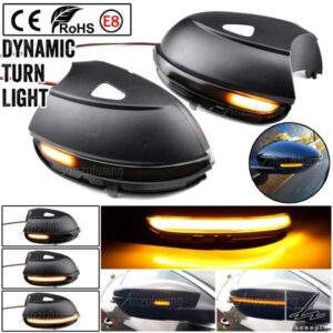 車用LEDダイナミックウィンカーライト フォルクスワーゲン VW パサート B7 CC シロッコ EOS ビートル サイドウィングミラー フラッシャー インジケーター ブ