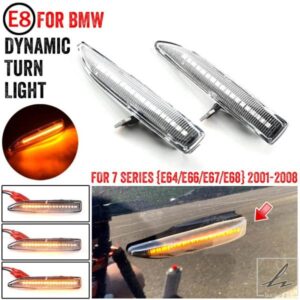 方向指示灯 LED ダイナミックウィンカーライト BMW 7シリーズ E65 E66 E67 E68 2001 - 08用 部品 カスタムパーツ アクセサリー