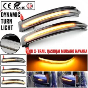 日産エクストレイル T32 ローグ キャシュカイ J11 ムラーノ Z52 ジューク ナバラ LED ダイナミックウィンカー サイドバックミラーリピーターライトランプ 部
