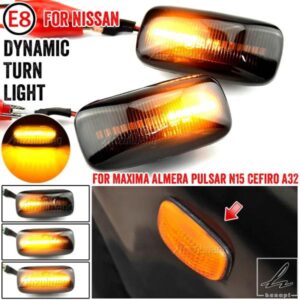 日産スカイライン R34 アルメーラ N15 N16 パルサー マキシマ QX サニー G10 プリメーラ P11 P12 用 LED サイドマーカーライト ウィンカーランプ 2個 部品