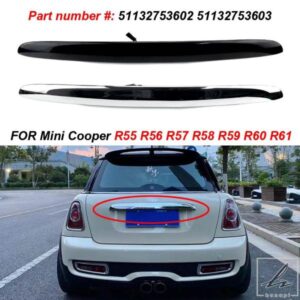 車用クロームリアテールゲートトランク蓋ハンドル BMW MINI R55 R56 R57 R58 R59 51132753603 カーアクセサリー テールゲートハンドルカバー 部品 カスタム