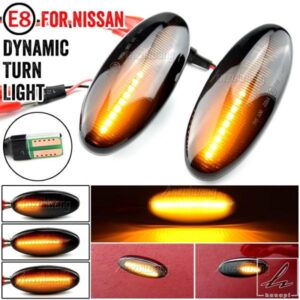 車用ダイナミックウィンカー LED ウィンカー サイドライト 日産 ナバラ D22 NP300 1998-05 ダットサン フロンティア フィエラ ピックアップ テラノ スカイス