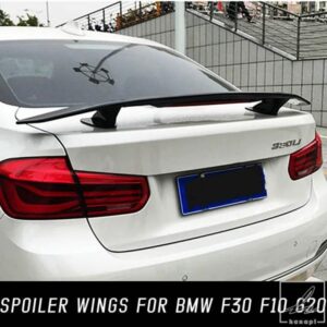 車用ブラックカーボンリアトランクリッドブーツダックテールスポイラーウィングチューニングアクセサリー BMW F30 F10 G20 E36 E46 E60 F32 F33 F36 G30用
