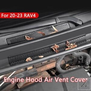 車エンジンエアインレットカバー インナーエアアウトレットカバー アウターエンジンエアベントトリム トヨタ RAV4 2020-2024 アクセサリーに適合 部品 カス