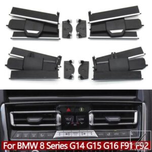 車フロントセントラルエアコンACベントグリルアウトレットクリップリペアキット BMW 8シリーズ G14 G15 G16 F91 F92 2017-2022用 部品 カスタムパーツ
