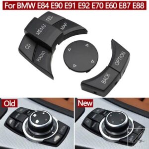 車内 CIC IDRIVE マルチメディアノブ メニューボタン BMW X1 X5 X6 1 3 5 シリーズ E84 E90 E91 E92 E70 E71 E72 E60 E87 E88 用 部品 カスタムパーツ