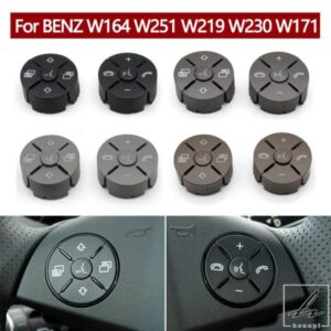 車用多機能ステアリングホイールスイッチコントロールボタン メルセデス W164 ML GL W251 Rクラス W219 W230 W171 350 400 450 500用 部品 カスタムパーツ
