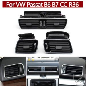 車フロントダッシュボードエアコン左右ミドルACベントアウトレットアセンブリ VWパサートB6 B7 CC R36 3AD819728A 3AD819702A用 部品 カスタムパーツ