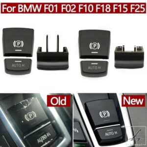 車用電子パーキングブレーキスイッチ オートHボタンスイッチカバー BMW 5 6 7 X3 X4 X5 X6シリーズ F01 F02 F10 F12 F15 F16 F25 F26用 部品 カスタムパーツ