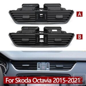 車フロント中央ダッシュボードエアコンACベントグリルアウトレットアセンブリ シュコダオクタビア 2015-2021 5E0820951 5E0820951CZLL用 部品 カスタムパー