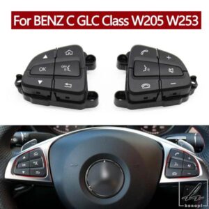 車用多機能ステアリングホイールスイッチボタンアセンブリコントロールキー メルセデスベンツ C GLC W205 W253 09990502009107 部品 カスタムパーツ