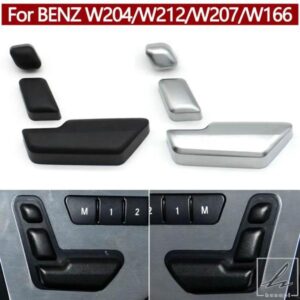 車左右シート調整スイッチコントロールボタンカバー交換用 BENZ C GLK E ML GLクラス W204 C204 X204 W212 W207 W166 部品 カスタムパーツ アクセサリー