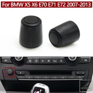 車ダッシュボードマルチメディアボタンラジオオーディオボリュームロータリースイッチノブ BMW X5 X6 E70 E71 E72 2007-2013 65126966510 部品 カスタムパー