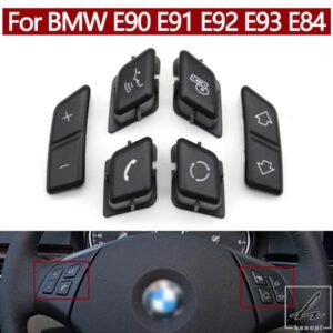 車用多機能ステアリングホイールボタンコントロールスイッチボタン BMW 3シリーズ X1 E90 E91 E92 E93 E84 61316959893 61316959894 部品 カスタムパーツ