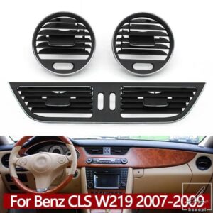 車フロントダッシュエアコンACベントグリルアウトレットカバーパネル メルセデスベンツ CLS W219 CLS55 CLS63 CLS350 CLS500 2007-2009用 部品 カスタムパー