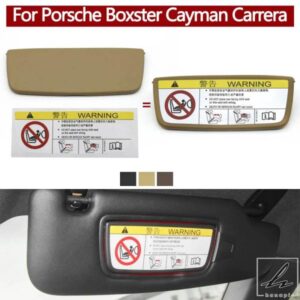 車内サンバイザー バニティミラーカバー ポルシェ ボクスター ケイマン カレラ 911 981 982 991 982857551982857551T982857551AR用 部品 カスタムパーツ