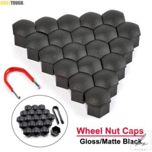車用ホイールナットキャップアクセサリー 自動車タイヤハブネジ 防錆 車両ボルトスタッドカバー ブラック TESLA MODEL 3 S X Y用 部品 カスタムパーツ