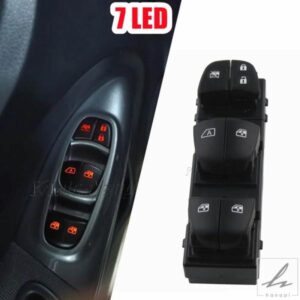 日産エクストレイル T32 キャシュカイ用 LED 電動パワーウィンドウスイッチ リフターボタン 部品 カスタムパーツ アクセサリー